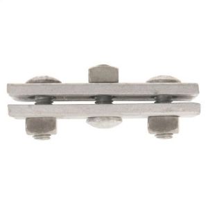 CHANCE® 6449 Guy Clamp, 1/4 to 7/16 in Strand, 1/2 in Clamping Bolt, 4 in L x 1.56 in W, Steel