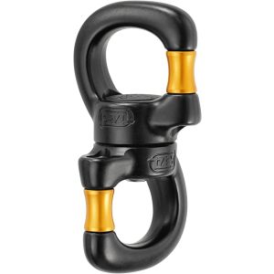Petzl P58 SO Open Gated Swivel with Sealed Ball Bearings, Yellow/Black